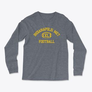 Indianapolis Metropolitan High School Classic Football Light Soft Long Sleeve T-Shirt