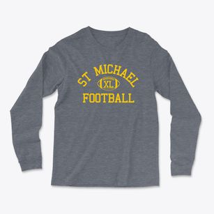 St Michael Parish Classic Football Light Soft Long Sleeve T-Shirt