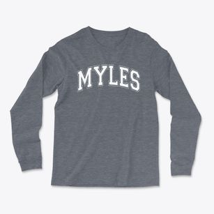 Myles Elementary School Varsity Arch Light Soft Long Sleeve T-Shirt