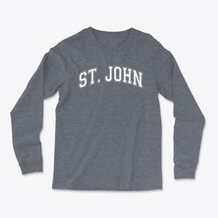 St John The Evangelist Parish Varsity Arch Light Soft Long Sleeve T-Shirt
