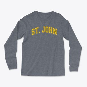 St John Nepomucene Parish Varsity Arch Light Soft Long Sleeve T-Shirt