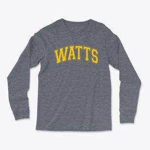 Watts Elementary School Varsity Arch Light Soft Long Sleeve T-Shirt