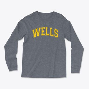 Wells Elementary School Varsity Arch Light Soft Long Sleeve T-Shirt