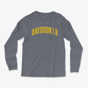 Davidson I B Middle School Varsity Arch Light Soft Long Sleeve T-Shirt