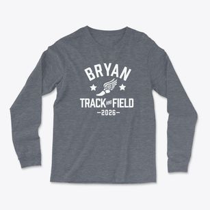 Bryan High School Track and Field Light Soft Long Sleeve T-Shirt