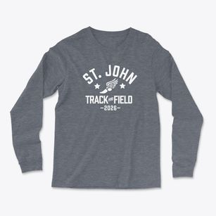 Saint John Lutheran School Track and Field Light Soft Long Sleeve T-Shirt