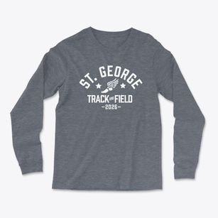 Saint George Elementary School Track and Field Light Soft Long Sleeve T-Shirt