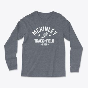 Mckinley Elementary School Track and Field Light Soft Long Sleeve T-Shirt
