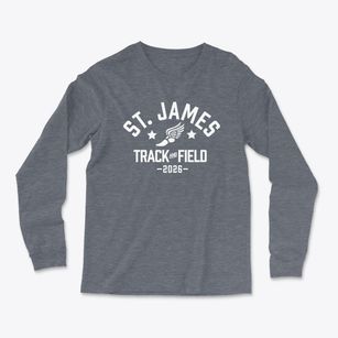 Saint James School Track and Field Light Soft Long Sleeve T-Shirt