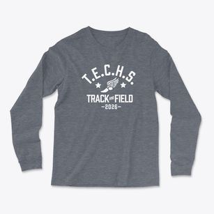 Travis Early College High School Track and Field Light Soft Long Sleeve T-Shirt