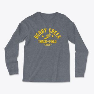 Berry Creek Middle School Track and Field Light Soft Long Sleeve T-Shirt