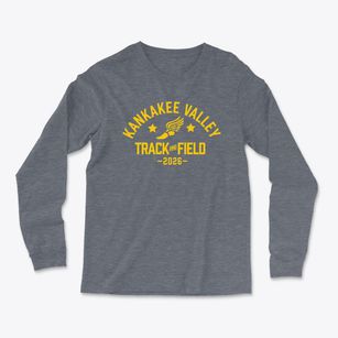Kankakee Valley Middle School Track and Field Light Soft Long Sleeve T-Shirt