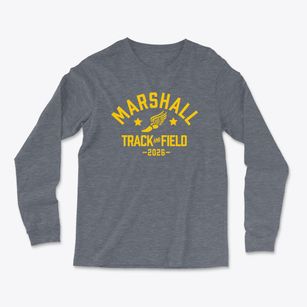 Marshall County Area Vocational Center Track and Field Light Soft Long Sleeve T-Shirt
