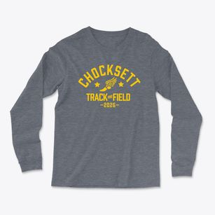 Chocksett Middle School Track and Field Light Soft Long Sleeve T-Shirt