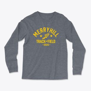 Merryhill Elementary School Track and Field Light Soft Long Sleeve T-Shirt