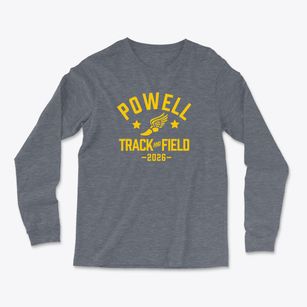 Powell Middle School Track and Field Light Soft Long Sleeve T-Shirt