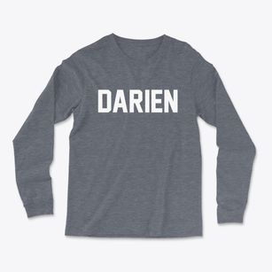 Darien Connecticut Classic Block Light Soft Long Sleeve T-Shirt
