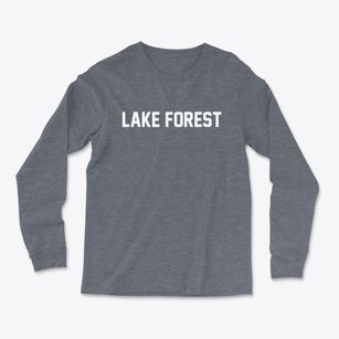 Lake Forest Illinois Classic Block Light Soft Long Sleeve T-Shirt