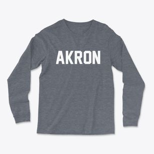 Akron Alabama Classic Block Light Soft Long Sleeve T-Shirt