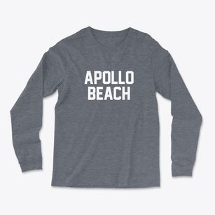 Apollo Beach Florida Classic Block Light Soft Long Sleeve T-Shirt