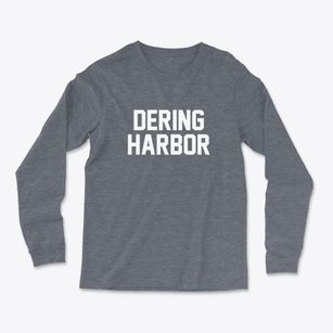 Dering Harbor New York Classic Block Light Soft Long Sleeve T-Shirt