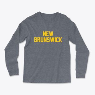 New Brunswick New Jersey Classic Block Light Soft Long Sleeve T-Shirt