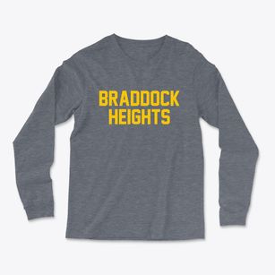 Braddock Heights Maryland Classic Block Light Soft Long Sleeve T-Shirt