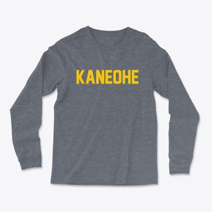 Kaneohe Hawaii Classic Block Light Soft Long Sleeve T-Shirt