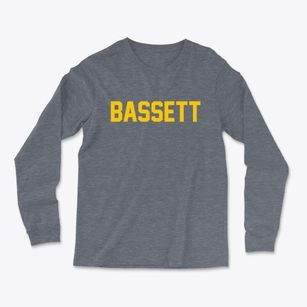 Bassett Iowa Classic Block Light Soft Long Sleeve T-Shirt
