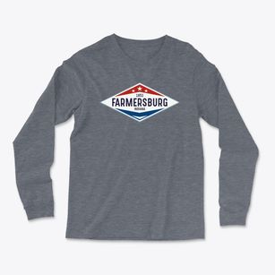Farmersburg Indiana Diamond Star Light Soft Long Sleeve T-Shirt