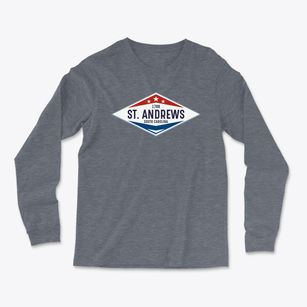 St. Andrews South Carolina Diamond Star Light Soft Long Sleeve T-Shirt