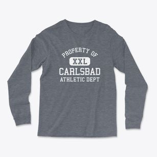 Carlsbad California Athletic Dept Light Soft Long Sleeve T-Shirt