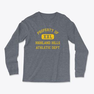 Highland Hills Ohio Athletic Dept Light Soft Long Sleeve T-Shirt