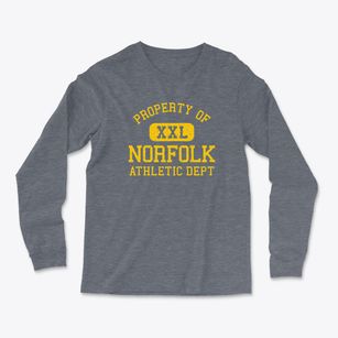 Norfolk Massachusetts Athletic Dept Light Soft Long Sleeve T-Shirt