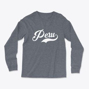 Peru Maine Vintage Team Light Soft Long Sleeve T-Shirt