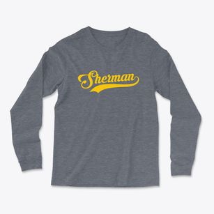 Sherman Texas Vintage Team Light Soft Long Sleeve T-Shirt