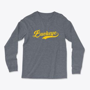Buckeye Iowa Vintage Team Light Soft Long Sleeve T-Shirt