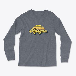 Allegan Michigan Sublime Sunset Light Soft Long Sleeve T-Shirt