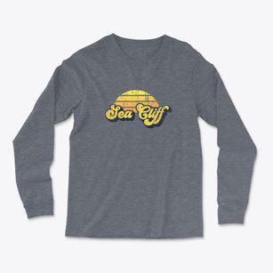 Sea Cliff New York Sublime Sunset Light Soft Long Sleeve T-Shirt