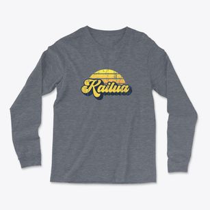 Kailua Hawaii Sublime Sunset Light Soft Long Sleeve T-Shirt