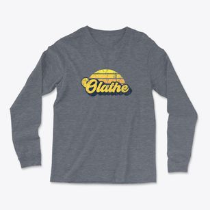 Olathe Kansas Sublime Sunset Light Soft Long Sleeve T-Shirt