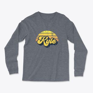 Kyle South Dakota Sublime Sunset Light Soft Long Sleeve T-Shirt
