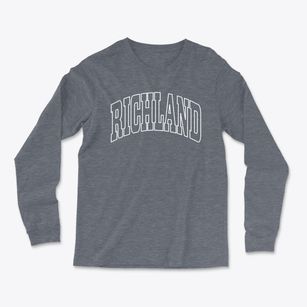 Richland Texas Trendy Block Light Soft Long Sleeve T-Shirt