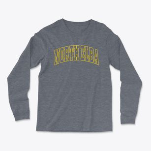 North Elba New York Trendy Block Light Soft Long Sleeve T-Shirt