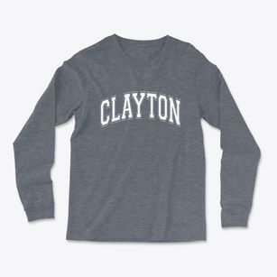 Clayton Wisconsin Varsity Light Soft Long Sleeve T-Shirt