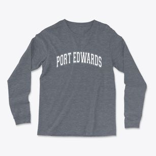 Port Edwards Wisconsin Varsity Light Soft Long Sleeve T-Shirt