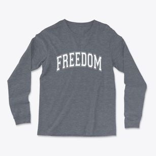 Freedom Wyoming Varsity Light Soft Long Sleeve T-Shirt