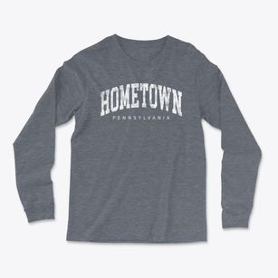 Hometown Pennsylvania Urban Vibe Light Soft Long Sleeve T-Shirt