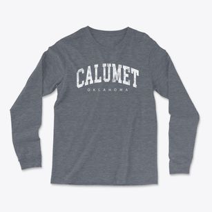 Calumet Oklahoma Urban Vibe Light Soft Long Sleeve T-Shirt