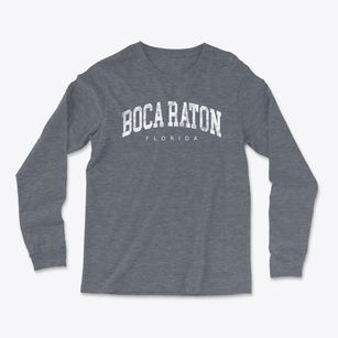 Boca Raton Florida Urban Vibe Light Soft Long Sleeve T-Shirt